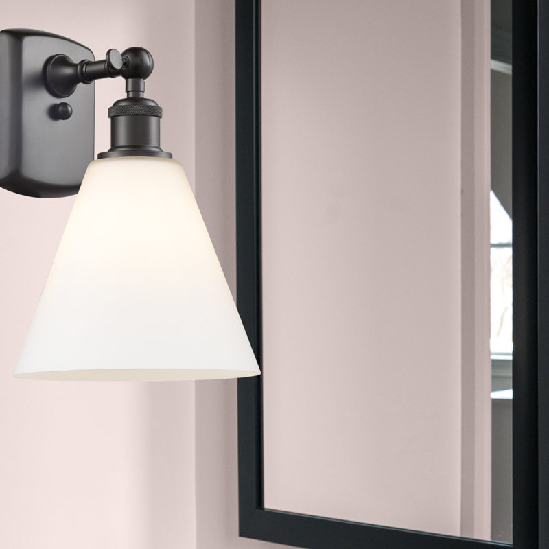 Shauna Armed Sconce, Matte White, LED, Oil Rubbed Bronze