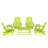 Laguna Foldable Outdoor Adirondack Chair With Table-83650232