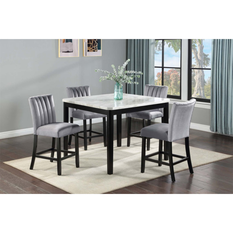 Chaises en velours 2pc