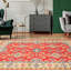 Tapis unique en laine noué à la main 6 pi 10 po x 9 pi 11 po nouvel âge Okoye