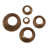 Zarielle 25" W Ribbed Metal Wall Art