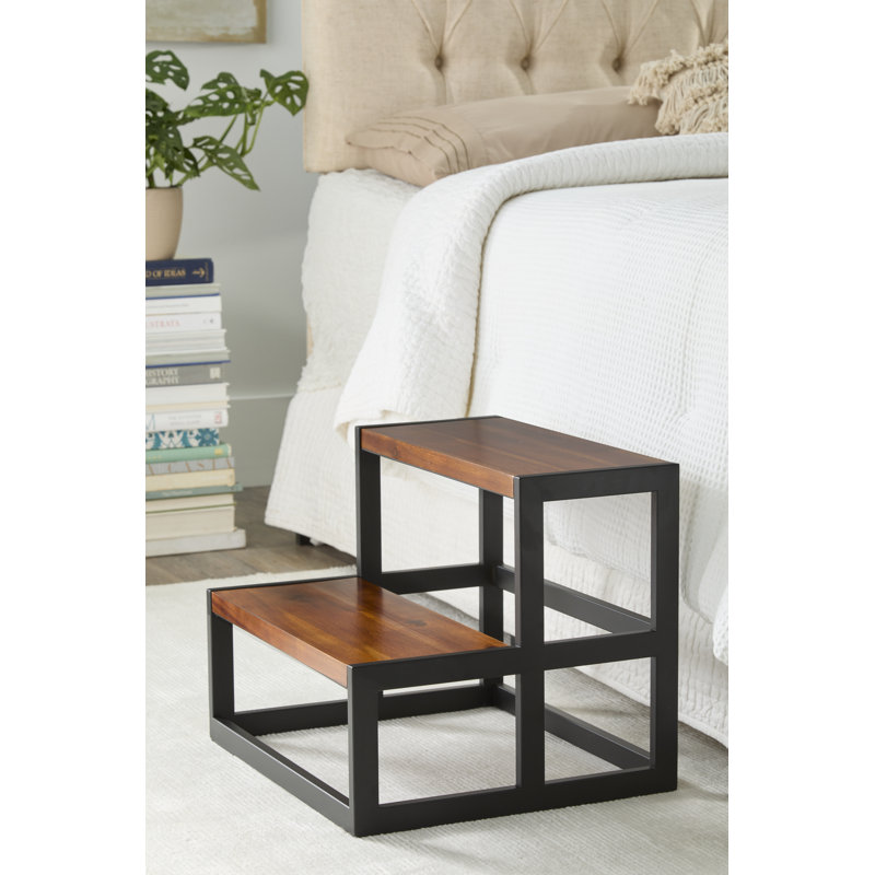 Teniya 2 - Step Wood Step Stool