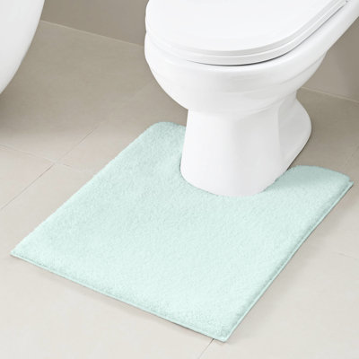 Tapis de bain 1pc Contour, doux au toucher, à séchage rapide et absorbant, microfibre à poils longs, antidérapant, l 20 po x L 24 po, lavable à la machine pour plus de commodité, support en latex de guimauve