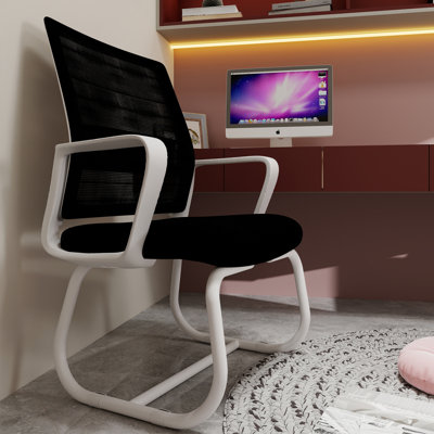 Minimalist Modern Office Chair - Metal Frame, Soft & Comfortable, & Office Use