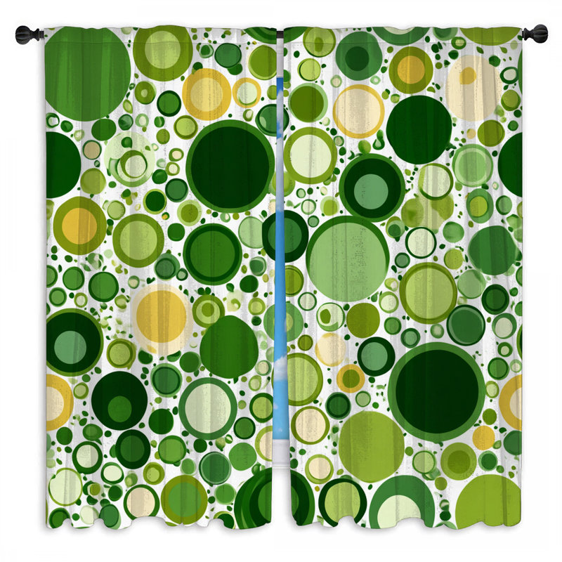 Rideaux obscurcissant et obscurcissant à motif de cercles - 2 panneaux, 40 po x 60 po - 2 panneaux