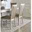 Dining 7Pc Set Champagne Finish Table W Leaf Glass Insert Top-1335677352