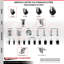 Ensemble de roulettes extensibles en caoutchouc dur avec 2 freins verrouillables-92141500