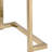 Black Fabric Bench With And Classy Champagne Gold Plating Base - Comfortable & Stylish