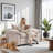 Ebern Designs 40.15" Wide Chenille Oversized Accent Chair with Ottoman-37788303