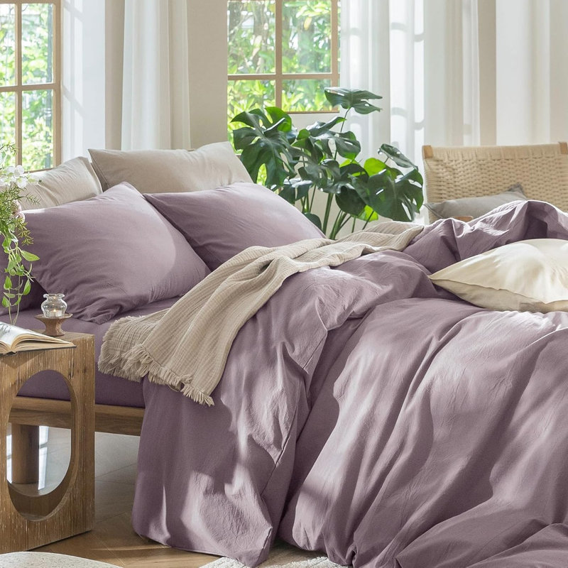Ensemble de housse de couette Taro, Mauve Taro