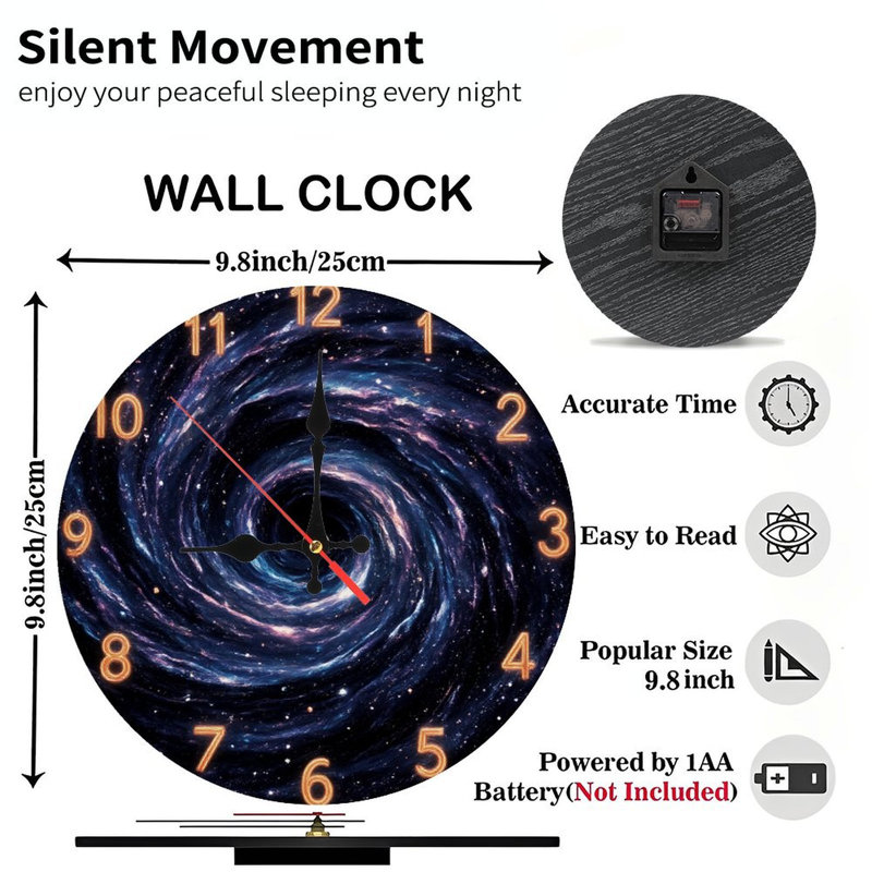 Horloge Galaxy Vortex