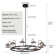 12 - Light LED Dimmable Wagon Wheel Large Staircase Chandelier