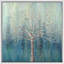 «Teal Dots On A Tree Nature Illustration Modern Art Rustic Relax Calm», reproduction d'art sur toile encadrée-184425979-184425978