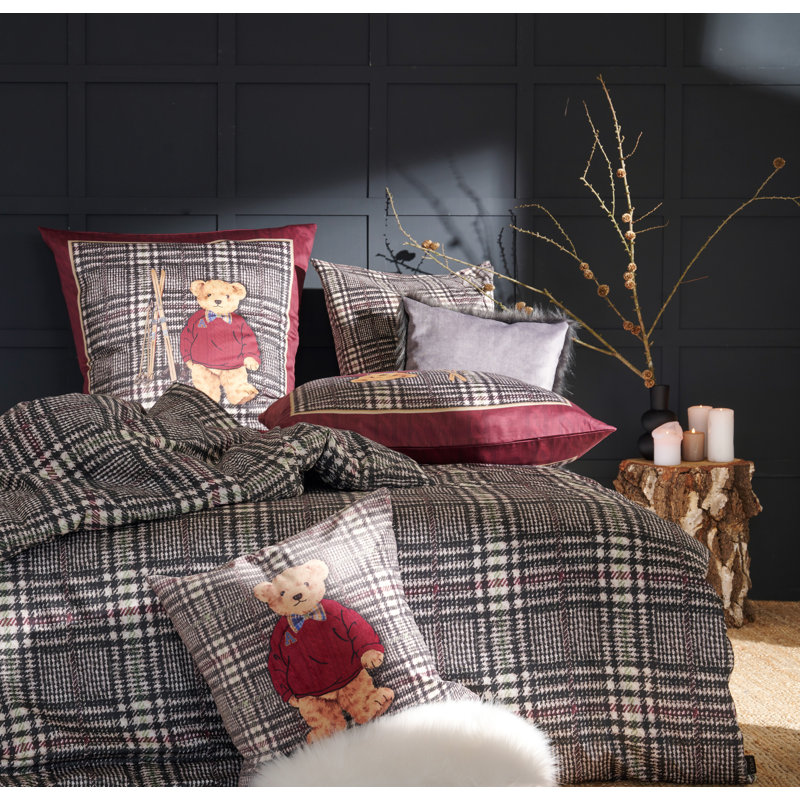 Winterwelt Grey Square Cushion, 45cm H x 45cm W