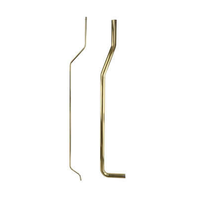 Stainless Steel/Brass Toilet Supply Line and L Pipe PVD Finish Renovators Supply