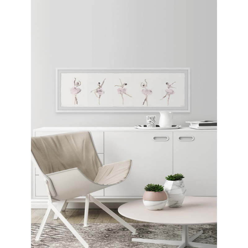 Ballet Step by Step 1 Piece Single Picture Frame Painting, 25cm H x 76cm W x 3.81cm D