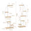 2 Pcs Half-Moon Plant Rack Display Shelf