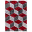 Shaggy Rug Red Large Living Room Carpet & Extra Long Hallway Runner Modern Geometric Non Slip Bedroom Area Rug-75327039