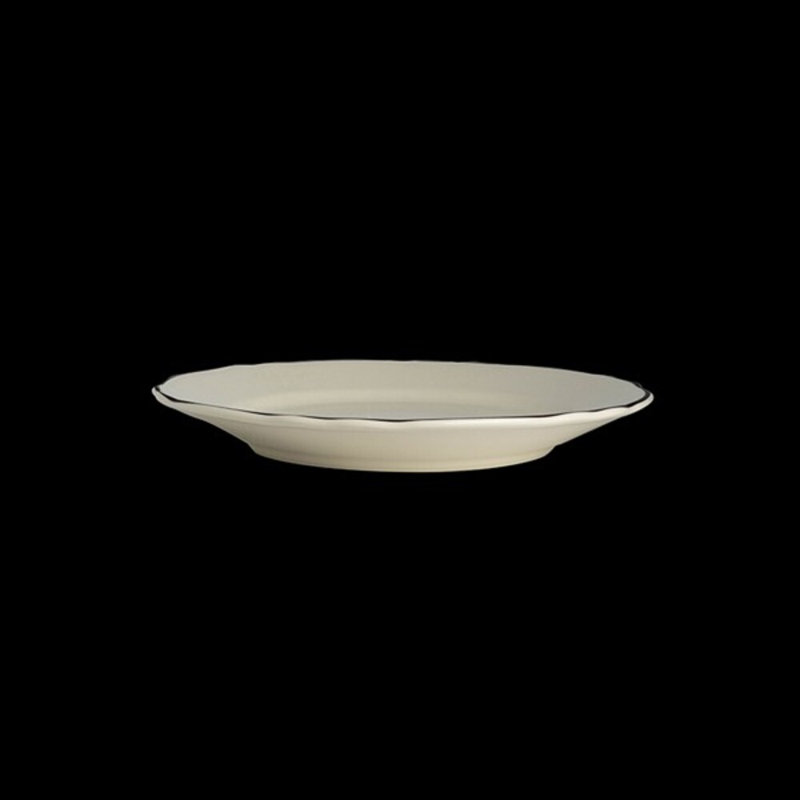STYLELINE NOIR Assiette styleline marron, Blanc/Noir