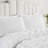 Evelyn White Ruched 3-Piece Full/Queen Comforter Set-116042001