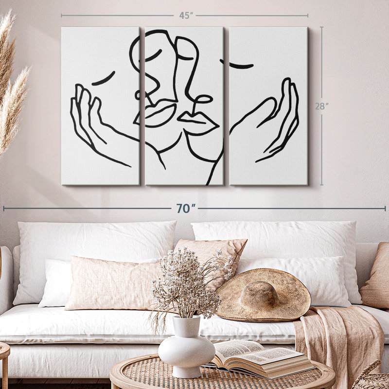 Impression sur toile touchante, H 28 po x l 45 po x P 1,25 po