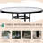 4 Piece Patio Dining - 2 Folding Chairs, Adjustable Umbrella, Textured Glass Table, Brown Tone By Table Wave Brown. Strong Steel Structure, Comfortable Mesh. For Garden Relaxation