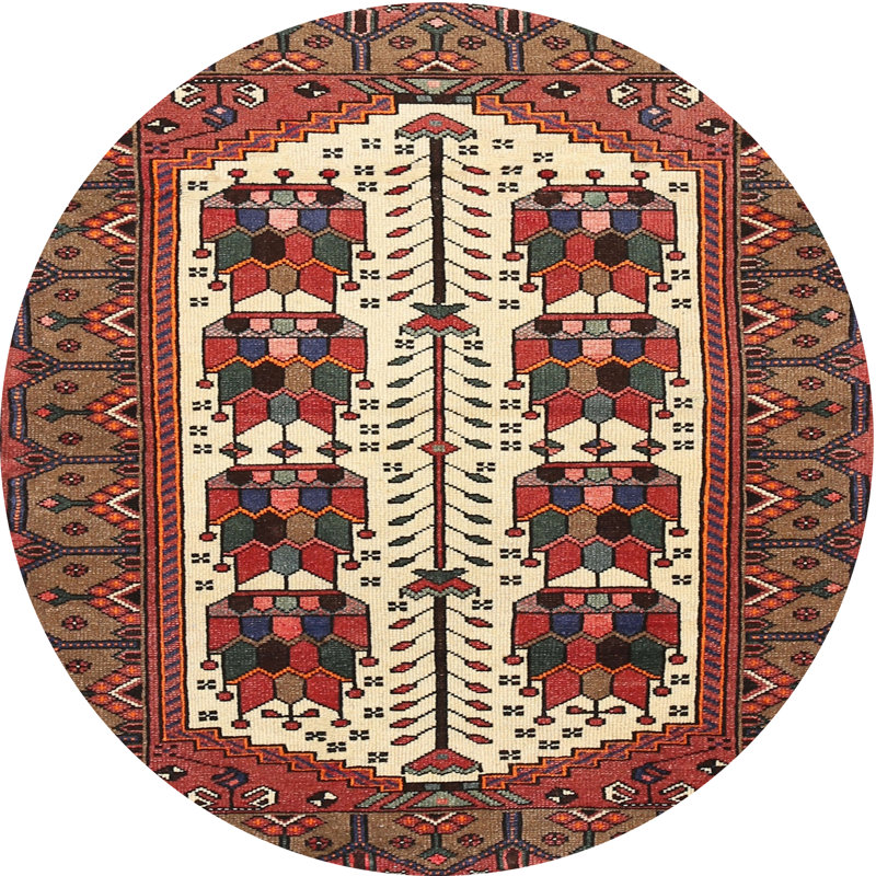 Altovise Oriental Indoor Rug, Round 7'