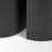 Sola Nesting Accent Tables with Matte Black Metal Bases and Medium Brown Tabletops