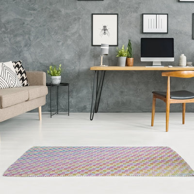 Chenille Geometric Indoor Rug