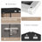 Galvanized Steel Horizontal Storage Shed-93574006-93574007
