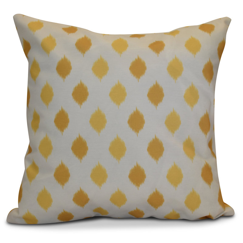 Housse et insert de coussin décoratif décoratif Hanoukka 2016, Jaune, H 20 po x l 20 po x P 2 po