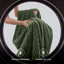 Ensembles d'édredon pour grand lit - 3 pièces de literie en molleton vert olive à double face, esthétique rayée confortable pour les chambres modernes et d'invités, décoration intérieure de luxe toutes saisons-105492182-105492178