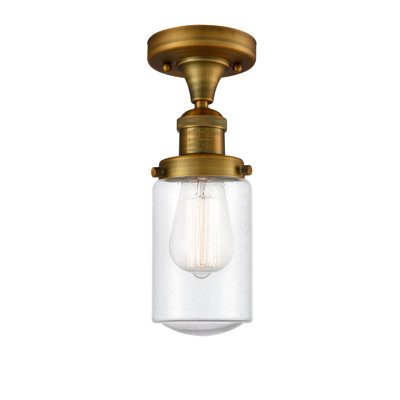Saroyan Glass Semi Flush Mount