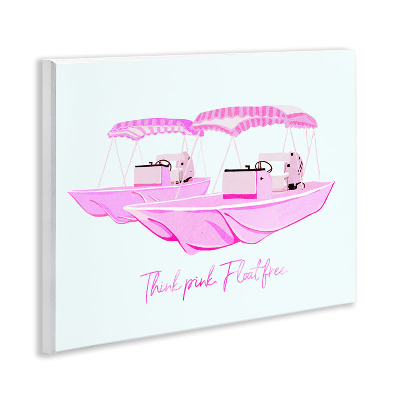 Plaque murale «Think Pink Float Free», design par Ziwei Li