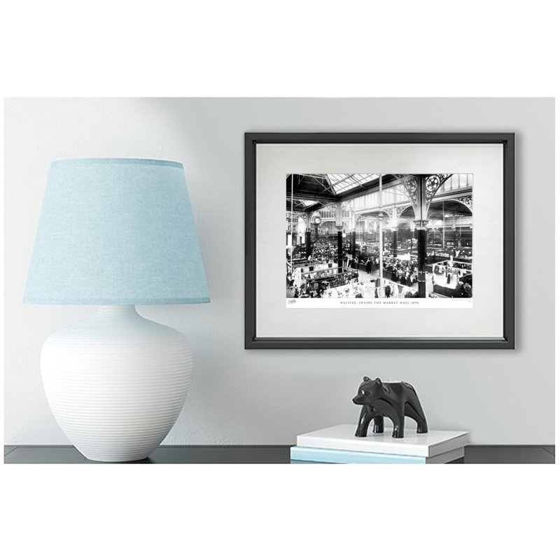 Halifax, Inside The Market Hall 1896 - Single Picture Frame Print, 40cm H x 50cm W x 2.3cm D