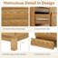 Commode avant moderne en chêne, commode de rangement multifonctionnelle à 6 tiroirs pour la maison