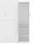 Grand lit escamotable avec 2 garde-robe et tablette de rangement, cadre de lit plateforme pliable multifonctionnel pour chambre d'amis, chambre à coucher, blanc (ancien SKU: N733S235627K)