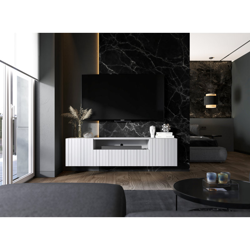 Dairine TV Stand for TVs up to 65", White