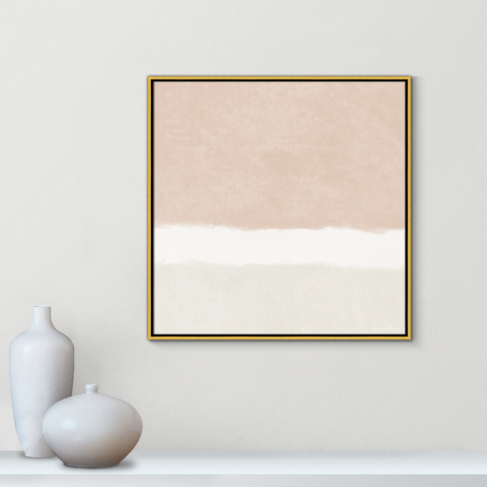 Willadeene "Slate 2" Print, 31.5" H x 31.5" W, Gold Framed
