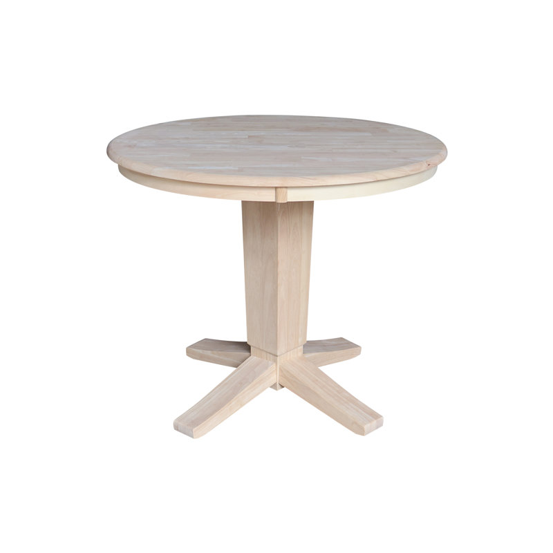 Grachan Ronund Top Dropleaf Dining Table, 29.9"H x 36"L x 36"W