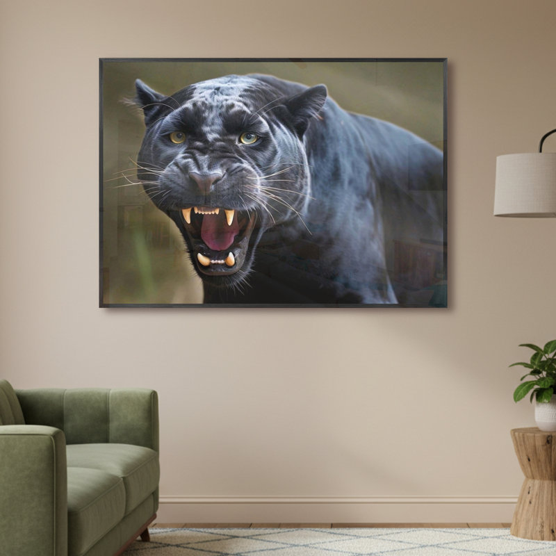 Single Picture Frame LED Illuminated Wall Art Wall Art on Glass / Aluminium, 50 cm H x 60 cm W