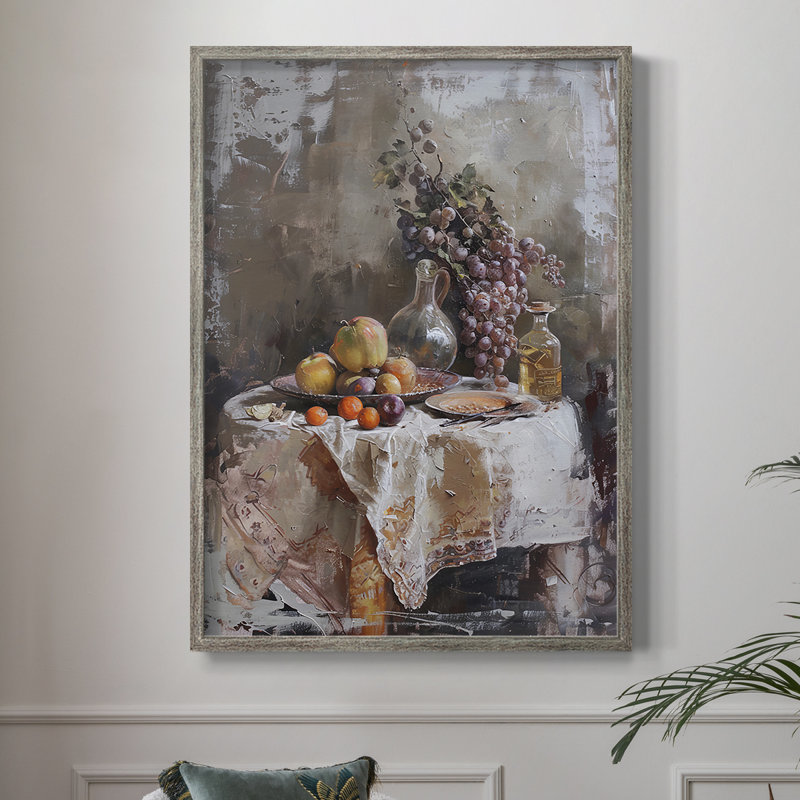 Reproduction encadrée FLORAL Series DCC XXXV - bois massif, H 30 po x l 24 po
