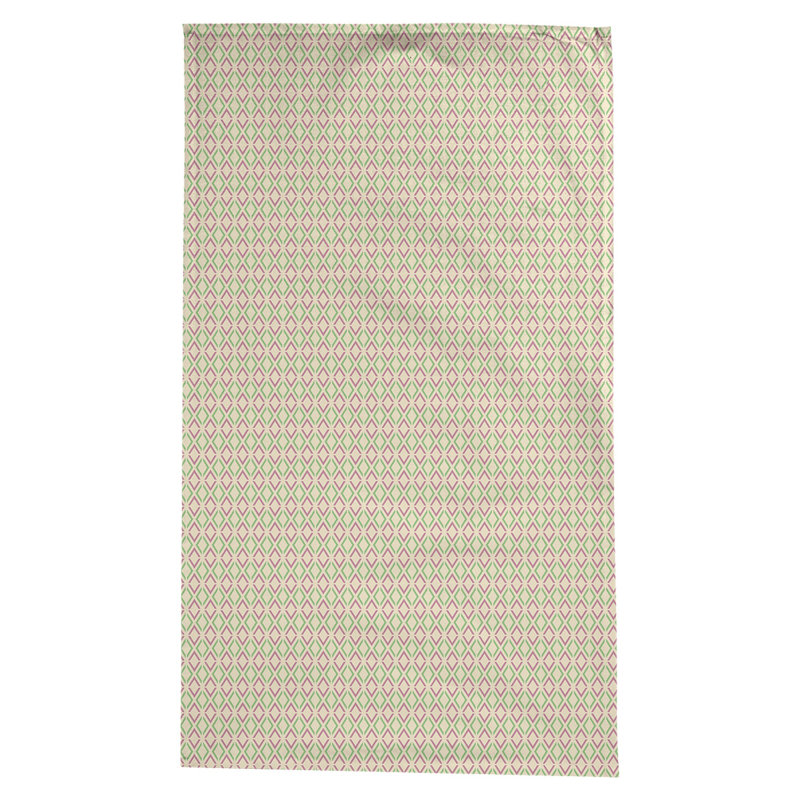 Nappe arrow losanges Leffel, Rose / vert