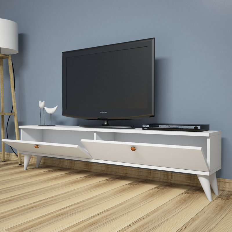 Abrianna TV Stand for TVs up to 65", White