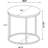 Lainey Round Faux Marble Side End Table Grey-1557395461