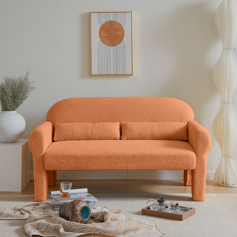Causeuse moderne pour le salon, Orange