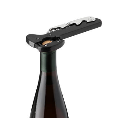 TSA Compliant Corkscrew Wine Bottle Opener - Jetsetter Black