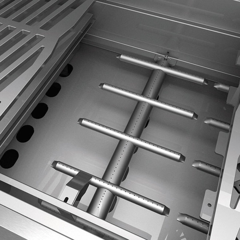 30" Buitl-In Grill, 2 Trellis Burners, Rotisserie, Natural Gas