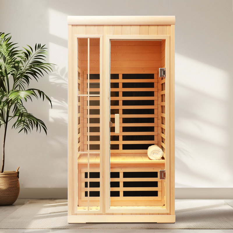 Deluxe Room Plus - Sauna à infrarouge lointain avec une personne et lumières DEL