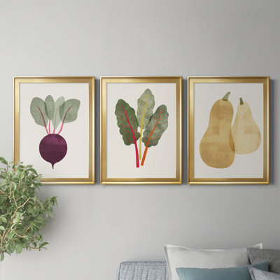 " Organic Veg IX " 3 - Pieces Painting Print